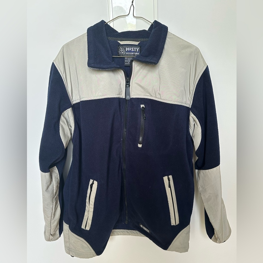 Misty Mountain Navy and Gray Fleece Jacket